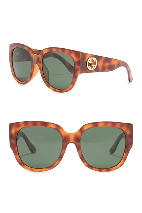 55mm oversized sunglasses gucci|gg1324s.